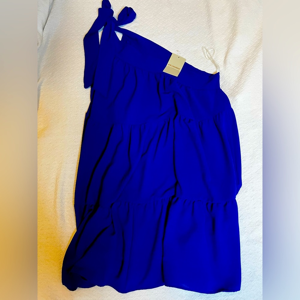 Beautiful one shoulder dress!